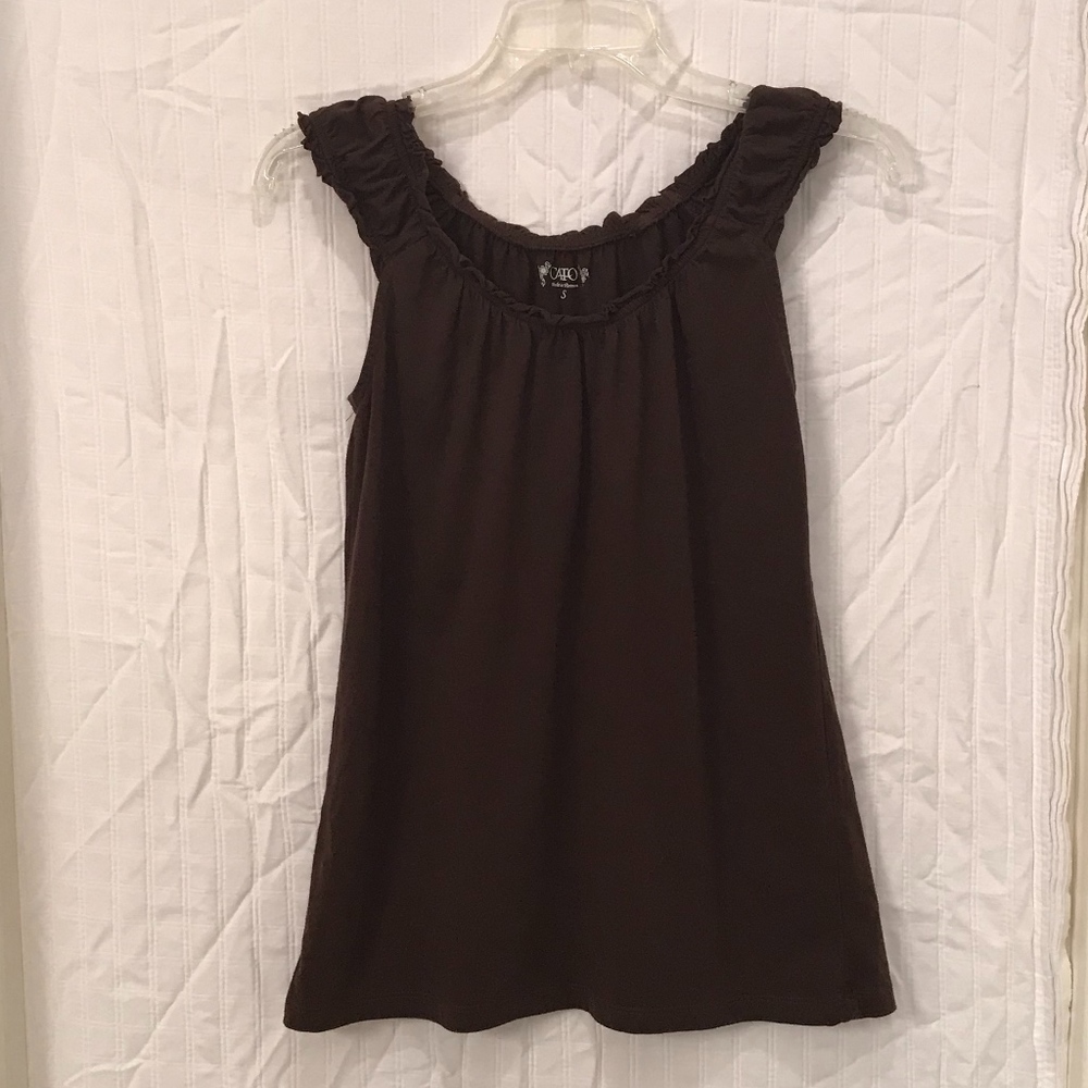 Cato brown tank top